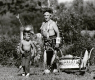 Harvest time dancers, Odanah, Wisconsin.